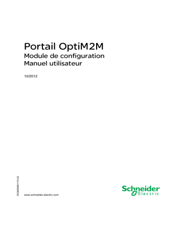 Schneider Electric OptiM2M Mode d'emploi | Fixfr