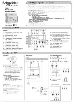 Schneider Electric Acti 9- THP1 Thermostat Mode d'emploi