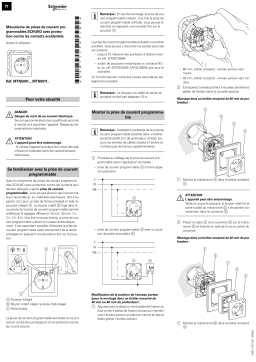 Schneider Electric Merten System M- Prise minuterie SCHUKO - insert sortie avec obturateur Mode d'emploi