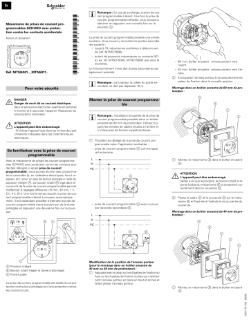 Schneider Electric Merten System M- Prise minuterie SCHUKO - insert sortie avec obturateur Mode d'emploi | Fixfr