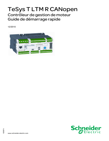 Schneider Electric LTM R CANopen Manuel utilisateur | Fixfr