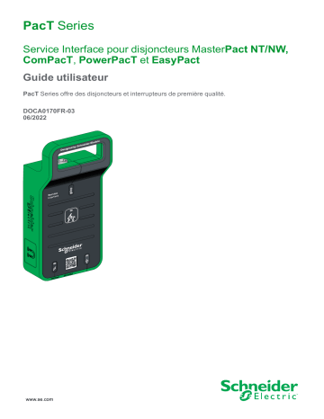 Service Interface pour disjoncteurs MasterPact NT/NW, ComPacT, PowerPacT et EasyPact | Schneider Electric MasterPact NT Mode d'emploi | Fixfr