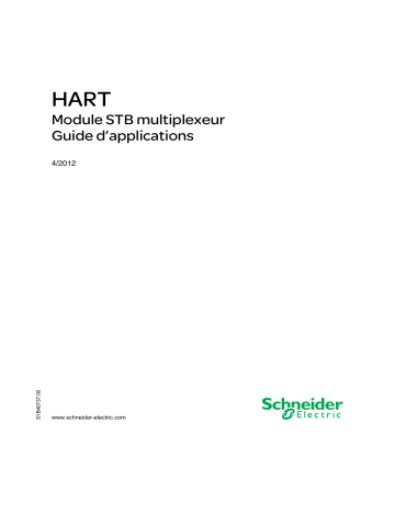 HART Module STB multiplexeur | Schneider Electric HART Mode d'emploi | Fixfr