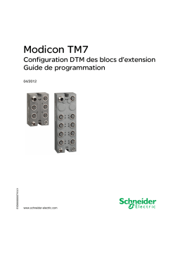 Schneider Electric Modicon TM7 Mode d'emploi