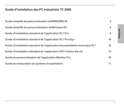 Schneider Electric TC2000 Manuel utilisateur