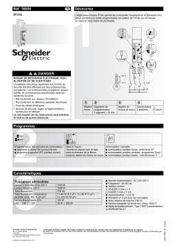 Schneider Electric Acti 9- IH'clic Interrupteur horaire mécanique Mode d'emploi