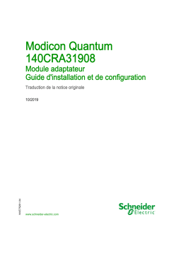 Schneider Electric Modicon Quantum Mode d'emploi