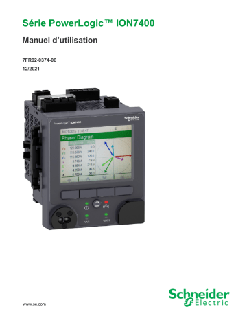 Schneider Electric PowerLogic™ série ION7400 Mode d'emploi | Fixfr