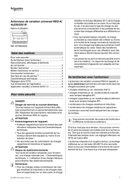 Schneider Electric KNX- Actionneur de variation universel REG-K 4x230/250W Manuel utilisateur