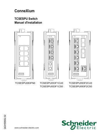 Schneider Electric TCSESPU Switch Mode d'emploi | Fixfr