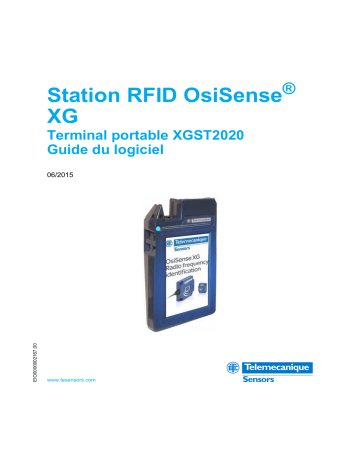 Schneider Electric Station RFID OsiSense® XG - Terminal portable XGST2020 Mode d'emploi | Fixfr