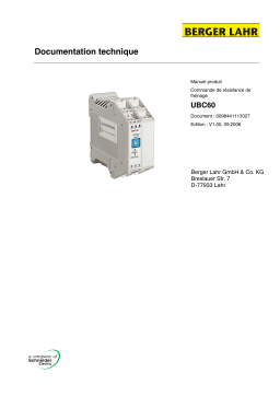 Schneider Electric UBC60 BL-FR Mode d'emploi