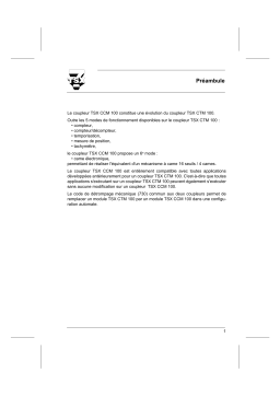 Schneider Electric TSXCCM100 Coupleur à comptage rapide Mode d'emploi