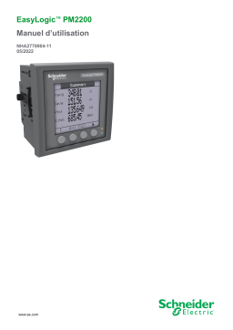 Schneider Electric EasyLogic™ Série PM2200 Mode d'emploi