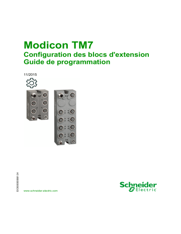Schneider Electric Modicon TM7 Mode d'emploi | Fixfr