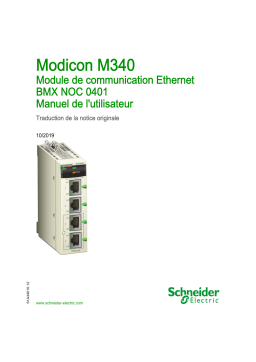 Schneider Electric Modicon M340 Manuel utilisateur