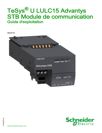 Schneider Electric TeSys U LULC15 Advantys STB Module de communication Mode d'emploi | Fixfr