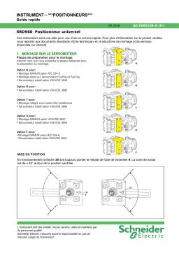 Schneider Electric SRD960 Universal Positioner Manuel utilisateur