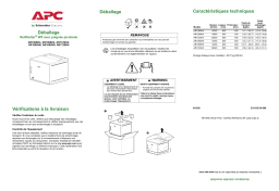 Schneider Electric Déballage NetShelter® WX avec poignée pivotante Manuel utilisateur