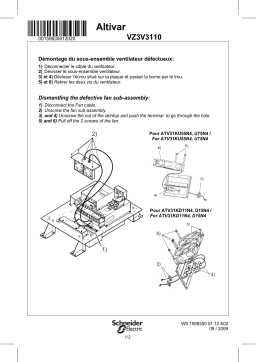 Schneider Electric ATV31 Fan kit VZ3V3110 Manuel utilisateur