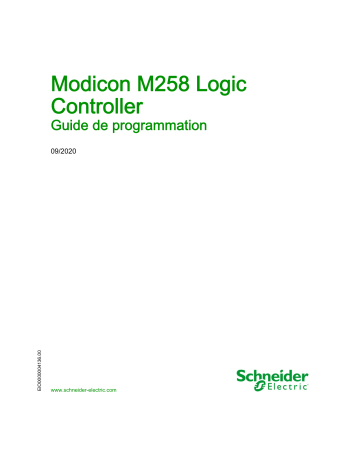 Schneider Electric Modicon M258 Mode d'emploi | Fixfr