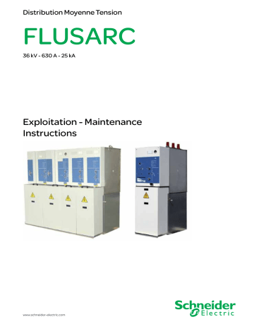 Schneider Electric Flusarc 36 - Exploitation-Maintenance Mode d'emploi | Fixfr