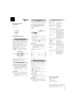 Schneider Electric KNX- Actionneur de commutation KNX FM 230V/16A Mode d'emploi