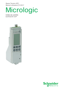 Schneider Electric Unités de contrôle Micrologic 5.0 P to 7.0 P Mode d'emploi