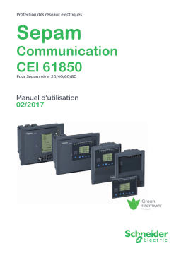 Schneider Electric Sepam Manuel utilisateur