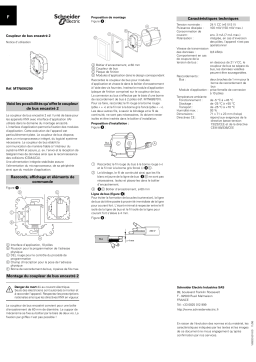 Schneider Electric Coupleur de bus encastré 2 Mode d'emploi