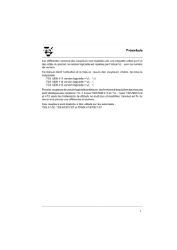 Schneider Electric TSX AEM 411/412/413 4 voies ana / Fr Mode d'emploi