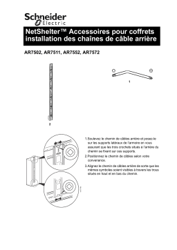 Schneider Electric NetShelter™ Accessoires pour coffrets Manuel utilisateur