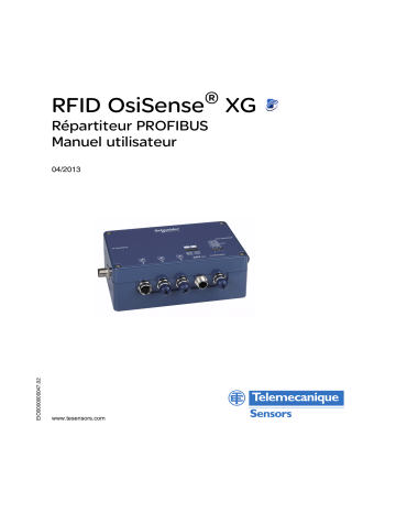 Schneider Electric XGSZ33PDP Répartiteur PROFIBUS Mode d'emploi | Fixfr