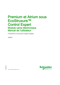 Schneider Electric Premium et Atrium sous EcoStruxure™ Control Expert - Module came électronique Mode d'emploi