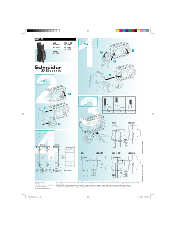 Schneider Electric MN MX+OF MNs MNx Manuel utilisateur | Fixfr