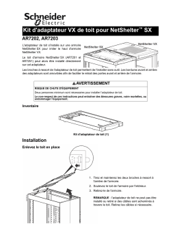 Schneider Electric Roof Match Kit Manuel utilisateur