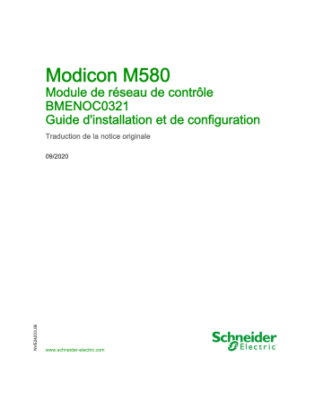 Schneider Electric Modicon M580 Mode d'emploi | Fixfr