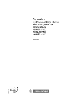 Schneider Electric 499NES27100, 499NOS27100, 499NSS27100 Commutateurs Ethernet Mode d'emploi