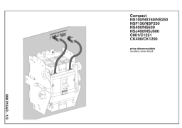 Schneider Electric Auxiliary wires block (NS100-630/ NSF150-250/ NSJ400-600/ C801/C1251/CK400/CK1200) Mode d'emploi