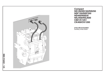 Schneider Electric Auxiliary wires block (NS100-630/ NSF150-250/ NSJ400-600/ C801/C1251/CK400/CK1200) Mode d'emploi | Fixfr