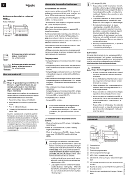 Schneider Electric KNX- Actionneur de variation universel LL Mode d'emploi