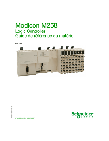 Schneider Electric Modicon M258 Guide de référence | Fixfr