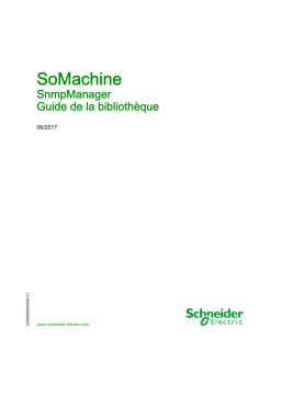 Schneider Electric SoMachine - SnmpManager Mode d'emploi