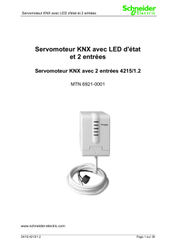 Schneider Electric KNX- Entraînement de vanne avec LED Manuel utilisateur