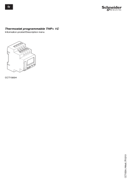 Schneider Electric Acti 9- Thermostat Manuel utilisateur