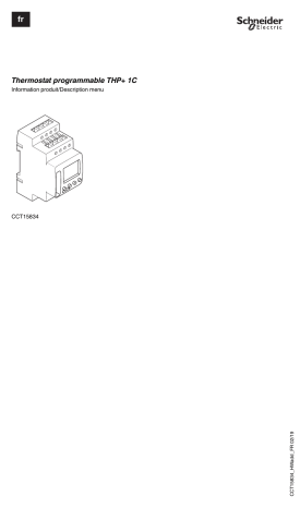 Schneider Electric Acti 9- Thermostat Manuel utilisateur | Fixfr