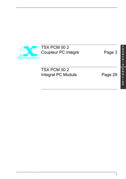 Schneider Electric TSXPCM002, Coupleur PC intégré Mode d'emploi