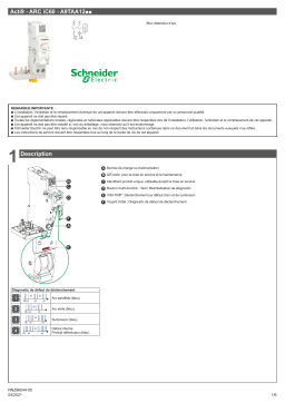Schneider Electric Acti9 ARC iC60 Bloc détecteur Manuel utilisateur