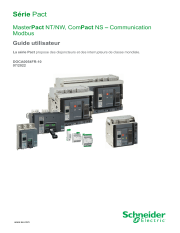 MasterPact NT | MasterPact NT/NW, ComPact NS | Schneider Electric ComPacT NS Mode d'emploi | Fixfr