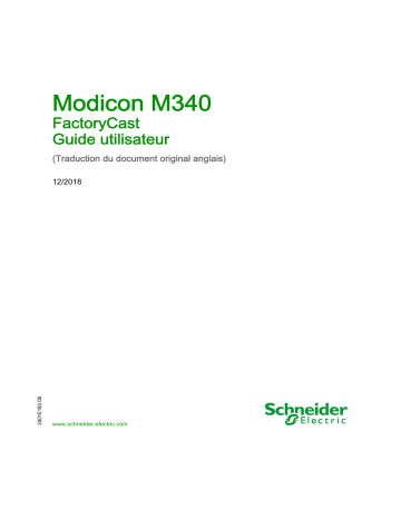 Modicon M340 - FactoryCast | Schneider Electric Modicon M340 Mode d'emploi | Fixfr